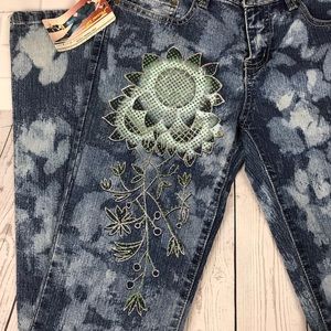 D Jeans women’s artistic boot cut jeans low rise